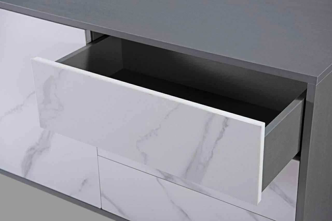 White marble top 2024 buffet table