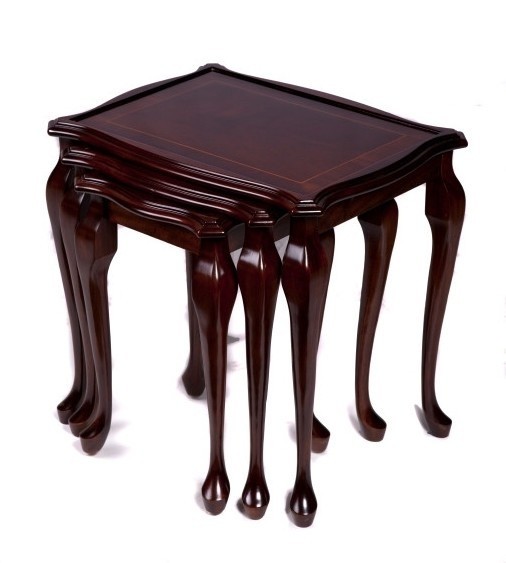 queen anne nest of tables