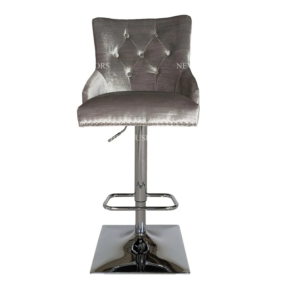 Velvet knocker back online bar stools