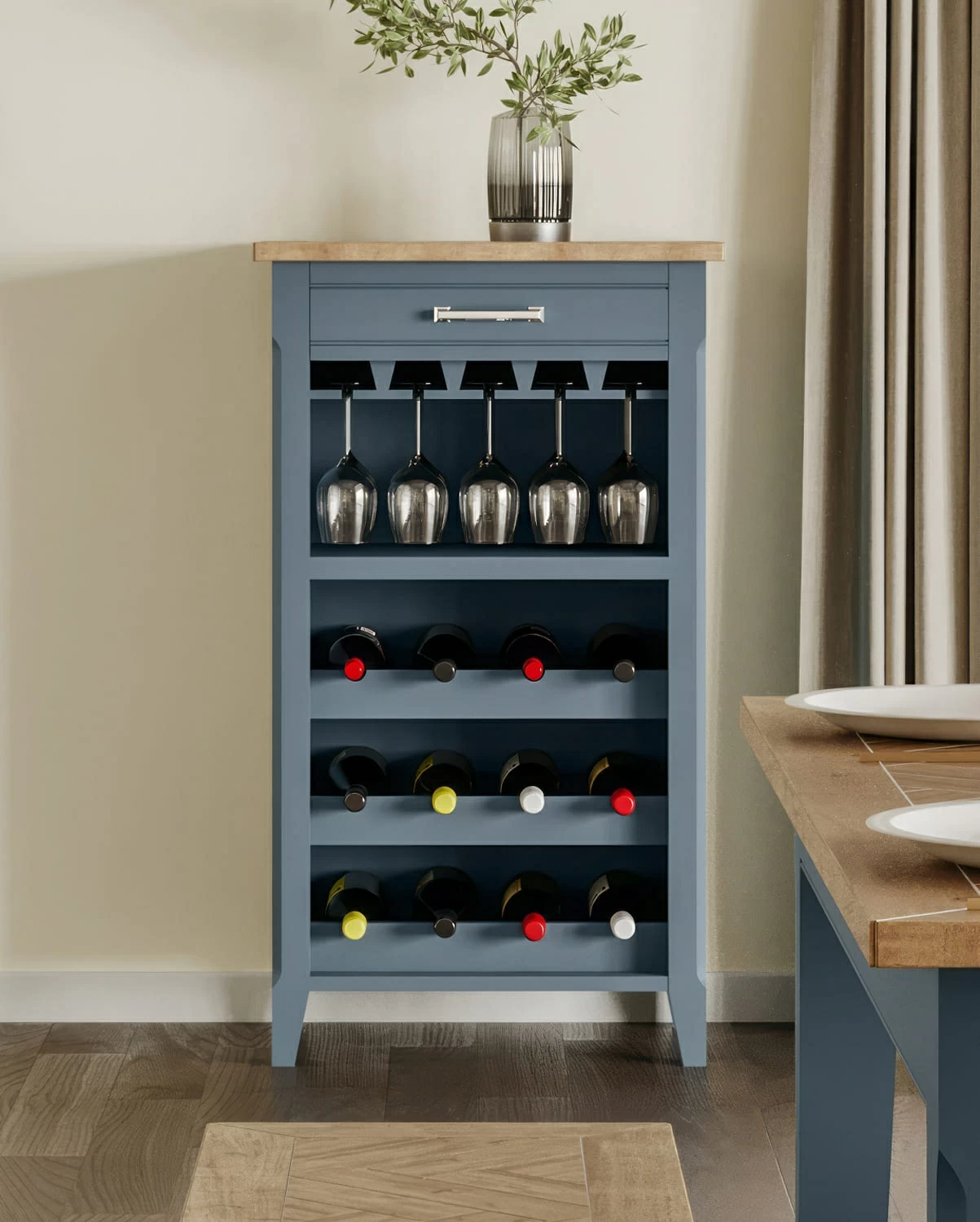 Painted wine cabinet sale