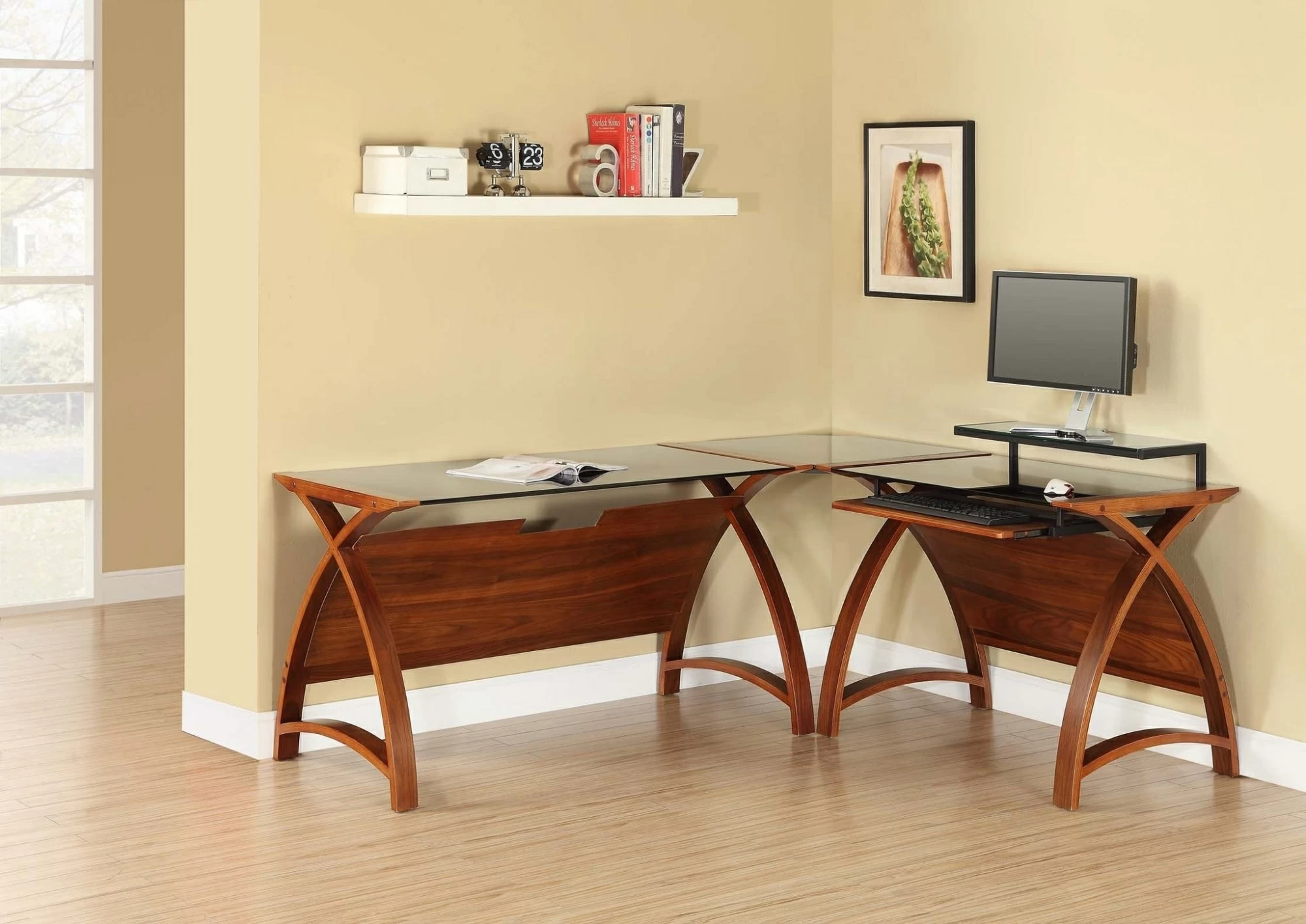 Jual deals walnut desk