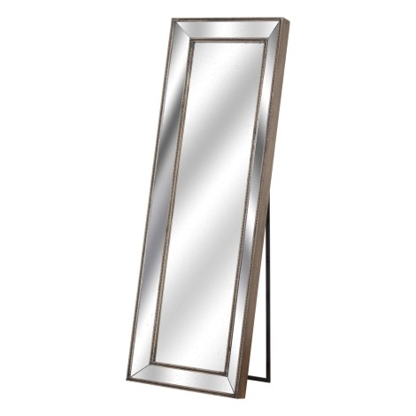 Augustus - Rectangular - Cheval - Wall Mirror - Antique Metallic Frame