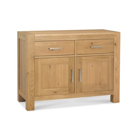 Turin - Light Oak - 2 Door 2 Drawer - Narrow Sideboard - Oiled Finish