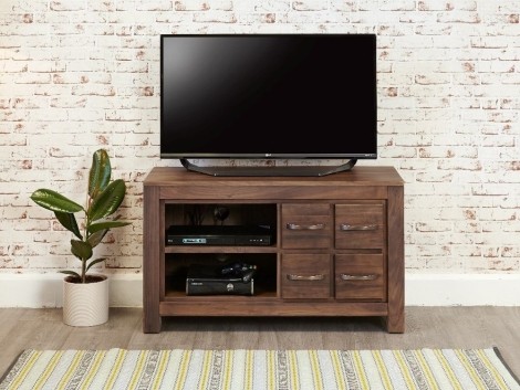 Mayan -  Walnut -  Four Drawer TV Cabinet - CWC09D