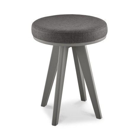 Brunel - Scandi Oak & Dark Grey - Dressing Table Stool - Scandinavian Style