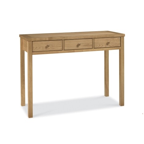 Atlanta Oak - 3 Drawer - Dressing Table - Natural Finish 