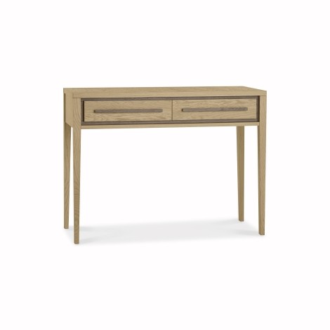 Rimini - Aged Oak & Weathered Oak - 2 Drawer - Dressing Table - Tapering Legs