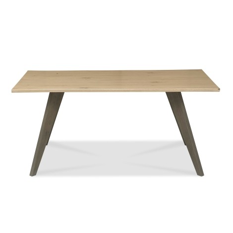 Cadell - 6 Seater Dining Table - Aged & Weathered Oak - Rectangular - Tapered Legs