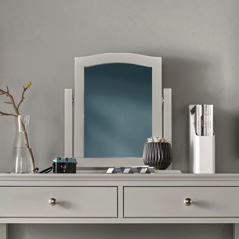 Ashby - Soft Grey - Vanity / Dressing Table Mirror - Painted Finish