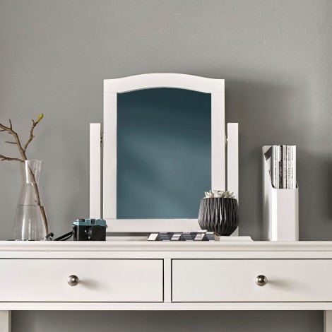 Ashby - White - Vanity / Dressing Table Mirror - Painted Finish 