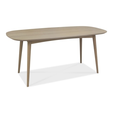 Dansk - Scandi Oak - Rectangular - 6 Seater Dining Table - Turned Solid Beech Legs