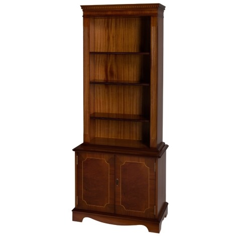 Ashmore Antique Reproduction, Tall Bookcase Cupboard