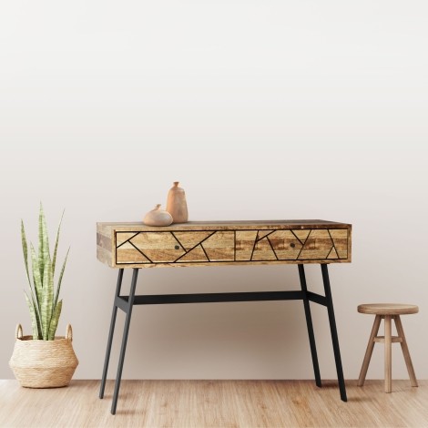 Amar - Mango - Console Table - Iron Base