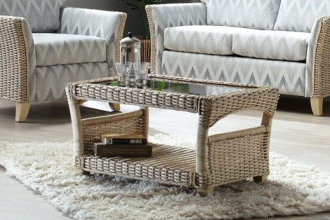 Desser - Arlington - Natural Wash - Cane Coffee Table