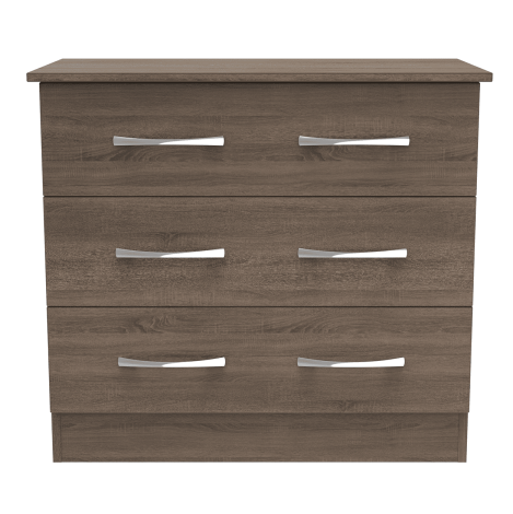 Avon - 3 Drawer - Wide Chest - Darkolino Finish