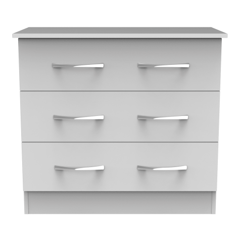 Avon - 3 Drawer - Wide Chest - White Matt Finish