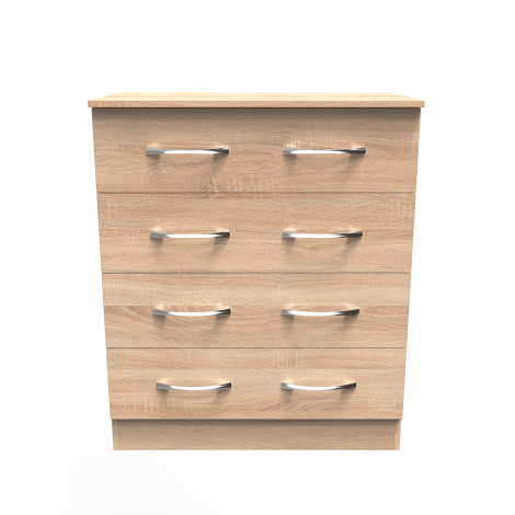 Avon - 4 Drawer - Wide Chest - Bardolino Oak Finish