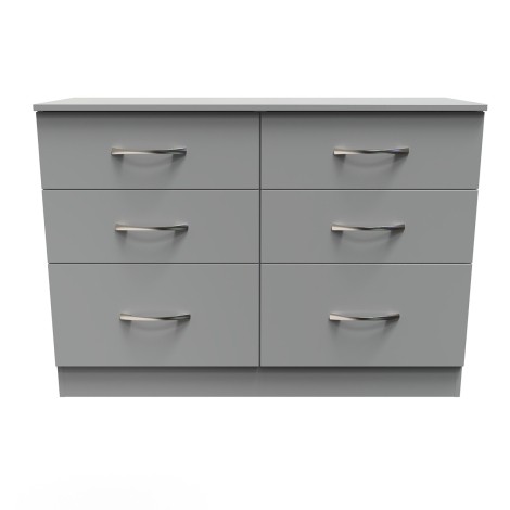 Avon - 6 Drawer - Medium Chest - Dusk Grey Effect