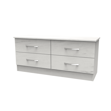 Avon - 4 Drawer - BedBox - White Marble Effect