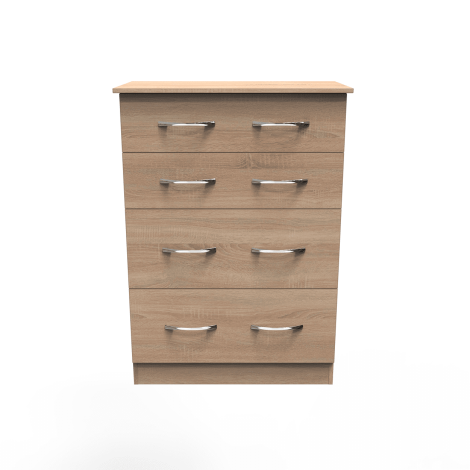 Avon - 4 Drawer - Deep Chest - Bardolino Oak Finish