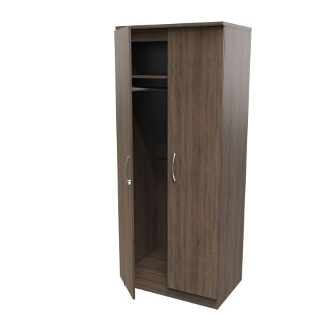 Avon - 2 Door - Double - Plain Wardrobe - Darkolino Finish