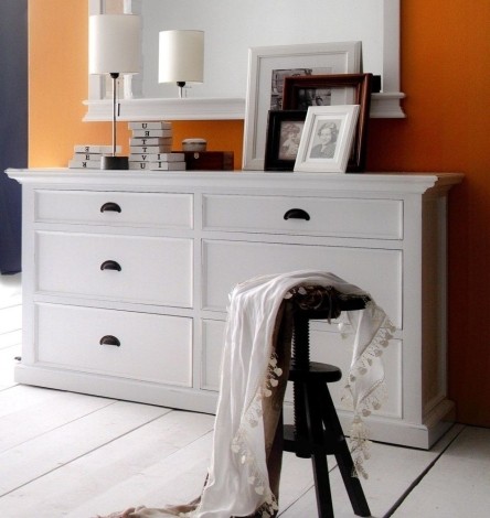 Halifax - Pure White Painted - Painted 6 Drawer Dresser