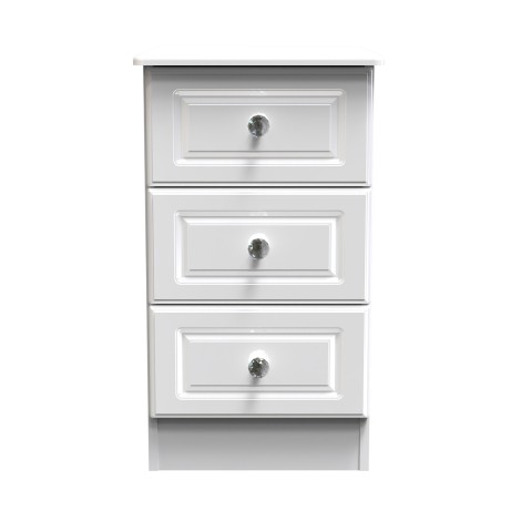 Balmoral - 3 Drawer - Chest - White Gloss Finish