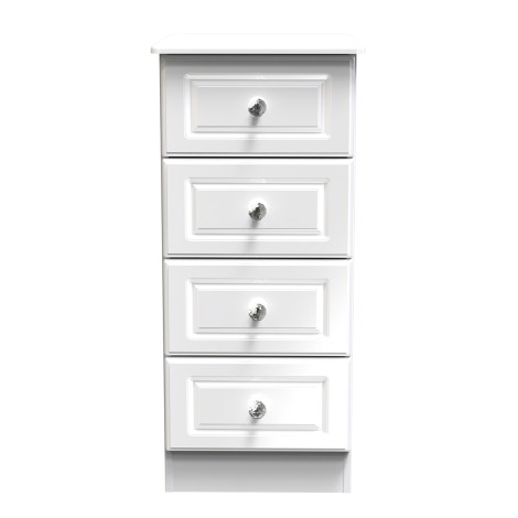 Balmoral - 4 Drawer - Chest - White Gloss Finish