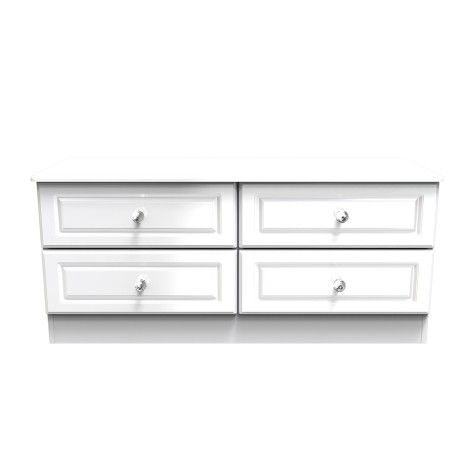 Balmoral - 4 Drawer - BedBox - White Gloss Finish