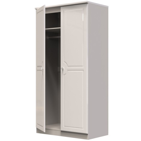 Balmoral - 2 Door - Plain Wardrobe - Kashmir Gloss Finish