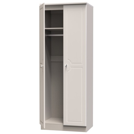 Balmoral - 2 Door - Plain - Tall Wardrobe - Kashmir Gloss Finish