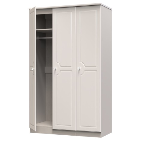 Balmoral - 3 Door - Triple - Plain Wardrobe - Kashmir Gloss Finish