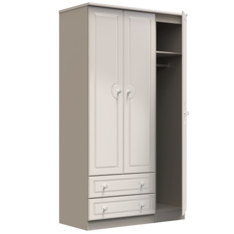 Balmoral - 3 Door 2 Drawer - Plain - Triple Wardrobe - Kashmir Gloss Finish