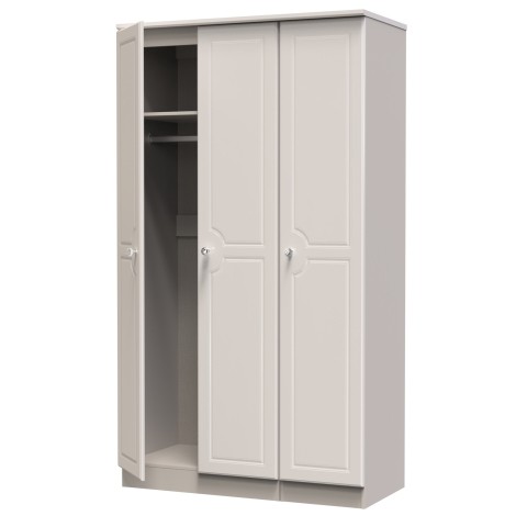 Balmoral - 3 Door - Triple - Plain - Tall Wardrobe - Kashmir Gloss Finish