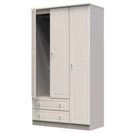 Balmoral - 3 Door 2 Drawer - Triple - Plain - Tall Wardrobe - Kashmir Gloss Finish