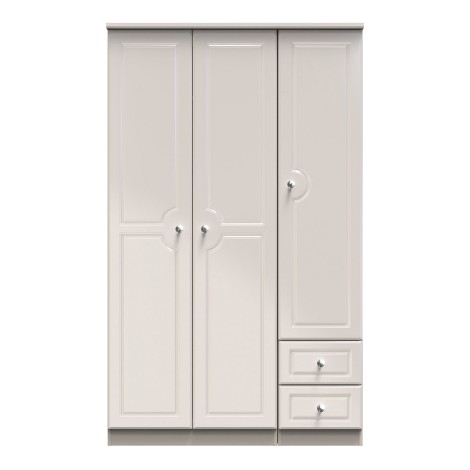 Balmoral - 3 Door 2 Drawer - Triple - Plain Wardrobe - Kashmir Gloss Finish