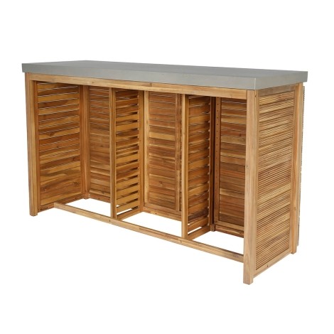 Bali Weave - Kitchen Bar Unit - Natural Acacia Wood