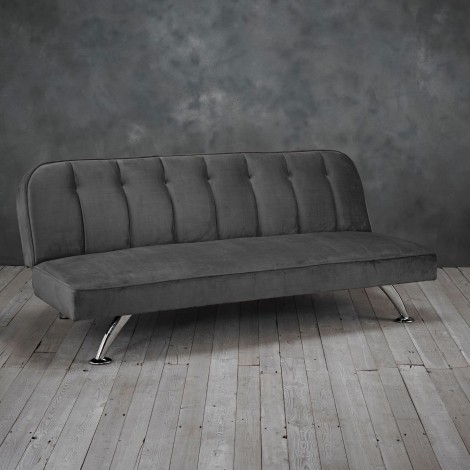 Brighton - Grey Velvet Upholstered - Sofa Bed 