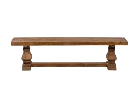 Cawood - Reclaimed Elm - Lacquer finish - Pedestal Bench