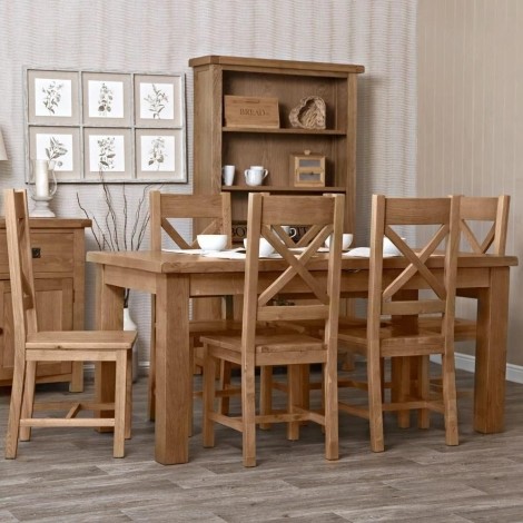 Colton Medium Oak -  170cm Butterfly Extending Table