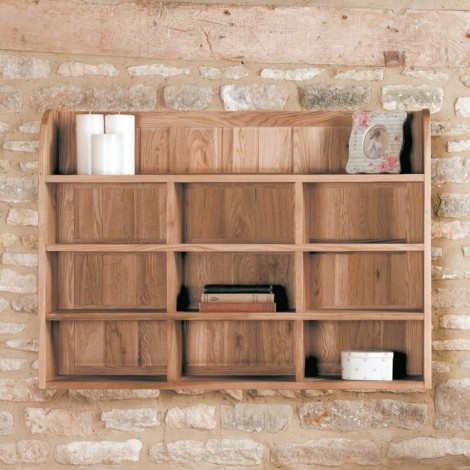 Mobel Oak - Reversible Wall Rack / Shelf COR07B