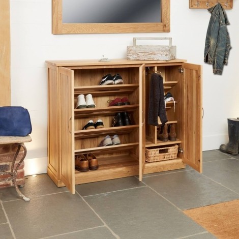 Mobel Oak - Shoe Cupboard Extra Large COR20F