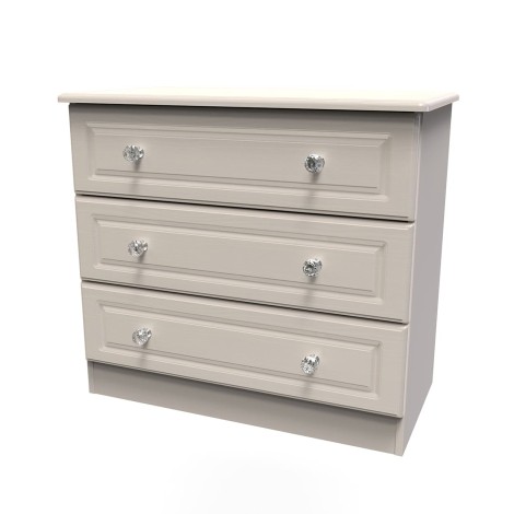 Crystal - Wide - Chest of 3 Drawers - Kashmir Ash Finish