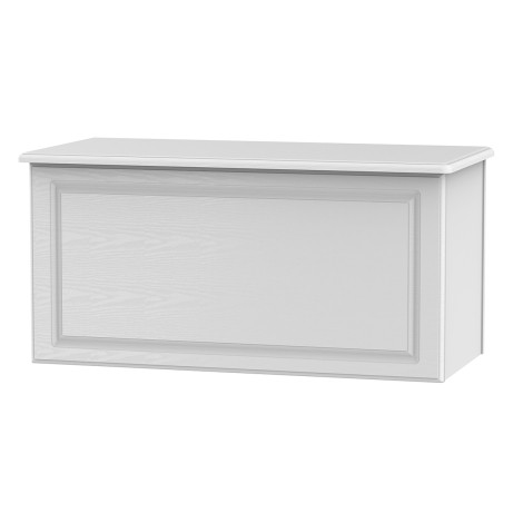 Crystal - Rectangular - Blanket Box - White Ash Finish