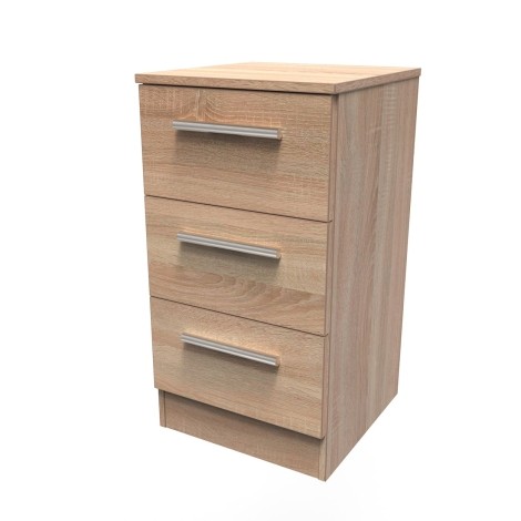 Contrast - Chest of 3 Drawers - Bardolino Oak Finish