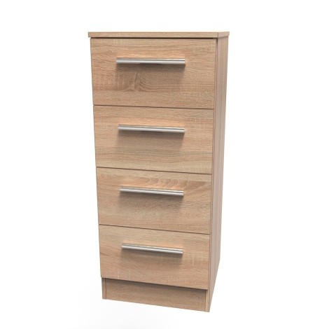 Contrast - Chest of 4 Drawers - Bardolino Oak Finish