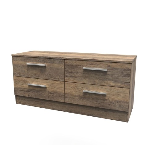 Contrast - 4 Drawer - BedBox - Vintage Oak Finish