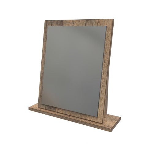 Contrast - Small Mirror - Vintage Oak Finish