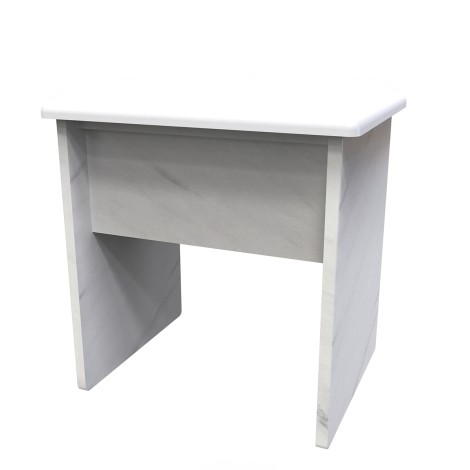 Devon - Small - Stool - White Marble Effect