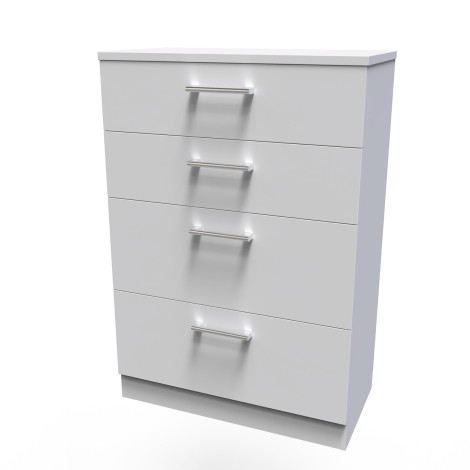 Devon - Deep - Chest of 4 Drawers - Grey Matt Finish